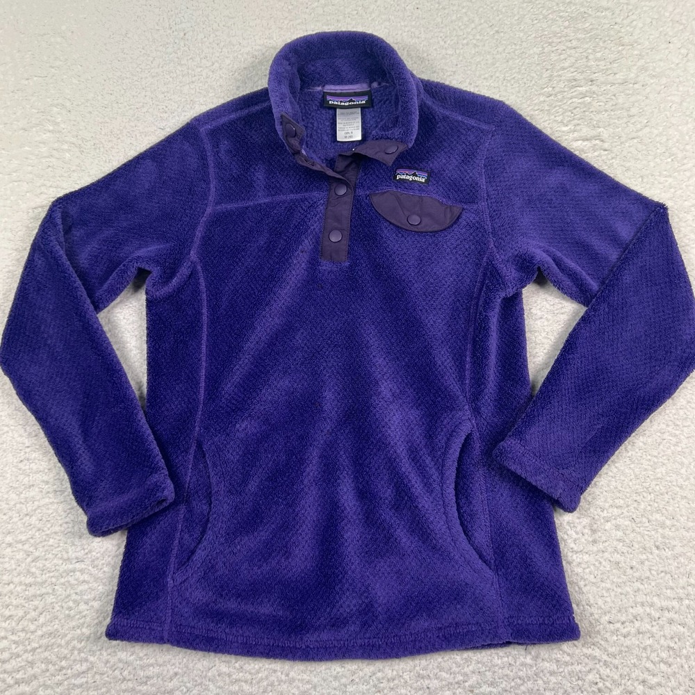 Patagonia Kids Purple Fleece Pullover